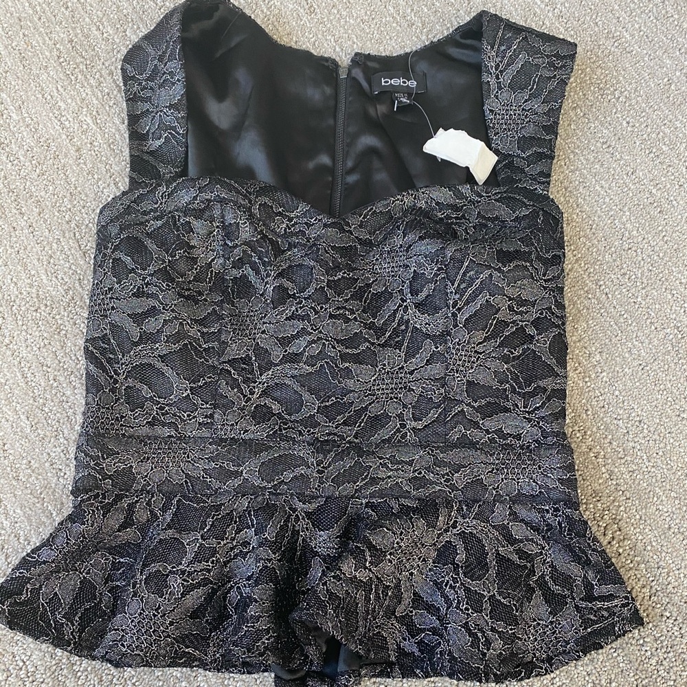 Bebe Peplum Top
